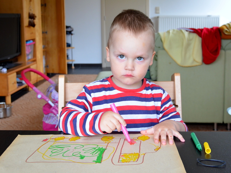 Ondr�ek se u�� vymalov�vat